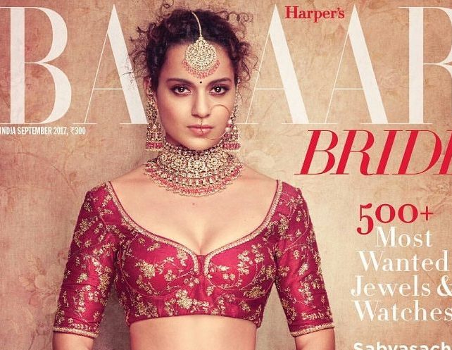 Kangana Ranaut On Harpers Bazaar Bride